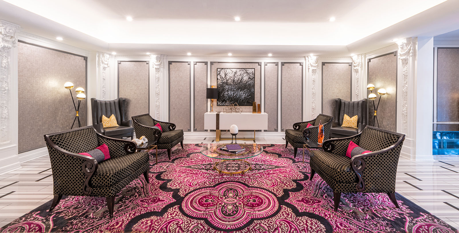 Image of Seating Area with Artwork The Churchill, 1906, Member of Historic Hotels of America, in Washington, DC, Hot Deals