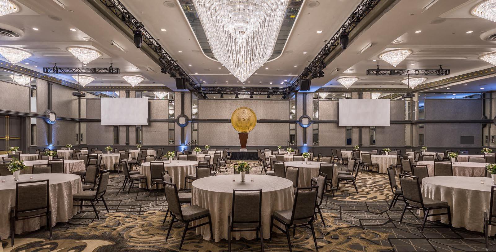 Image of Meeting room set up for conference at Capital Hilton, 1943, Member of Historic Hotels of America, in Washington, District of Columbia, Request For Proposal