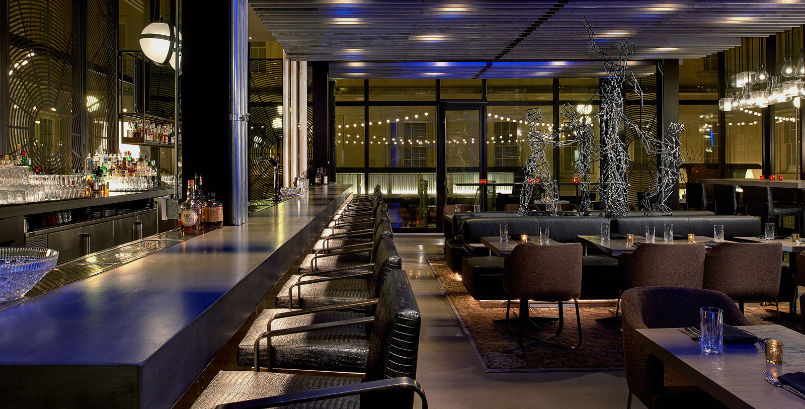 Image of the Glass House bar area at Kimpton Hotel Monaco Washington, D.C., 1842, a Member of Historic Hotels of America in Washington, District of Columbia.