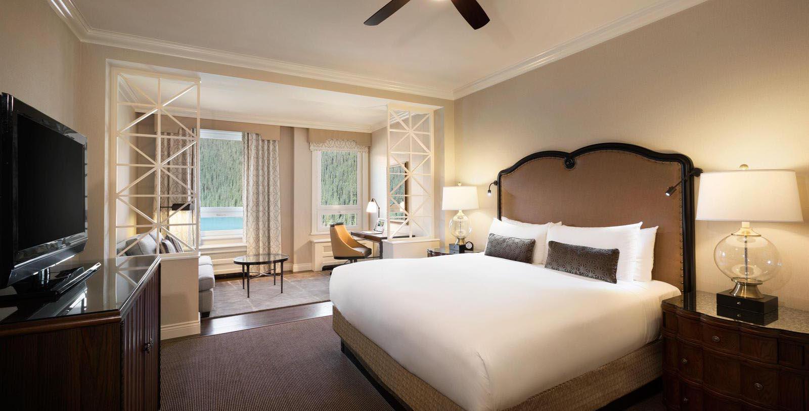 Image of guestroom Fairmont Chateau Lake Louise, 1911, Member of Historic Hotels Worldwide, in Lake Louise, Alberta, Canada, Accommodations