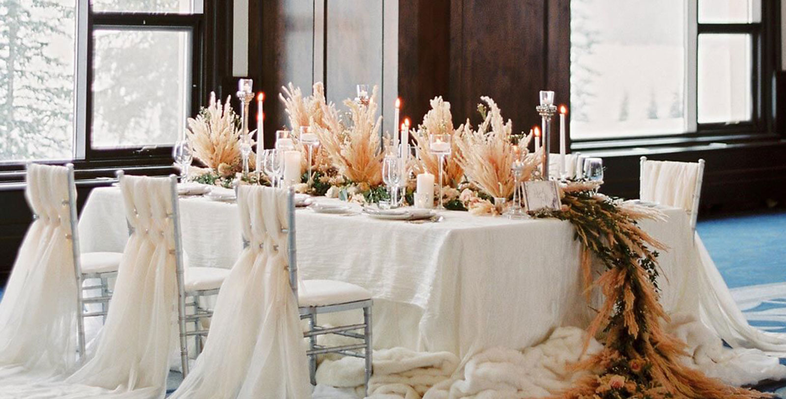 Image of Wedding Reception, Fairmont Chateau Lake Louise, 1911, Member of Historic Hotels Worldwide, in Lake Louise, Alberta, Canada, Weddings