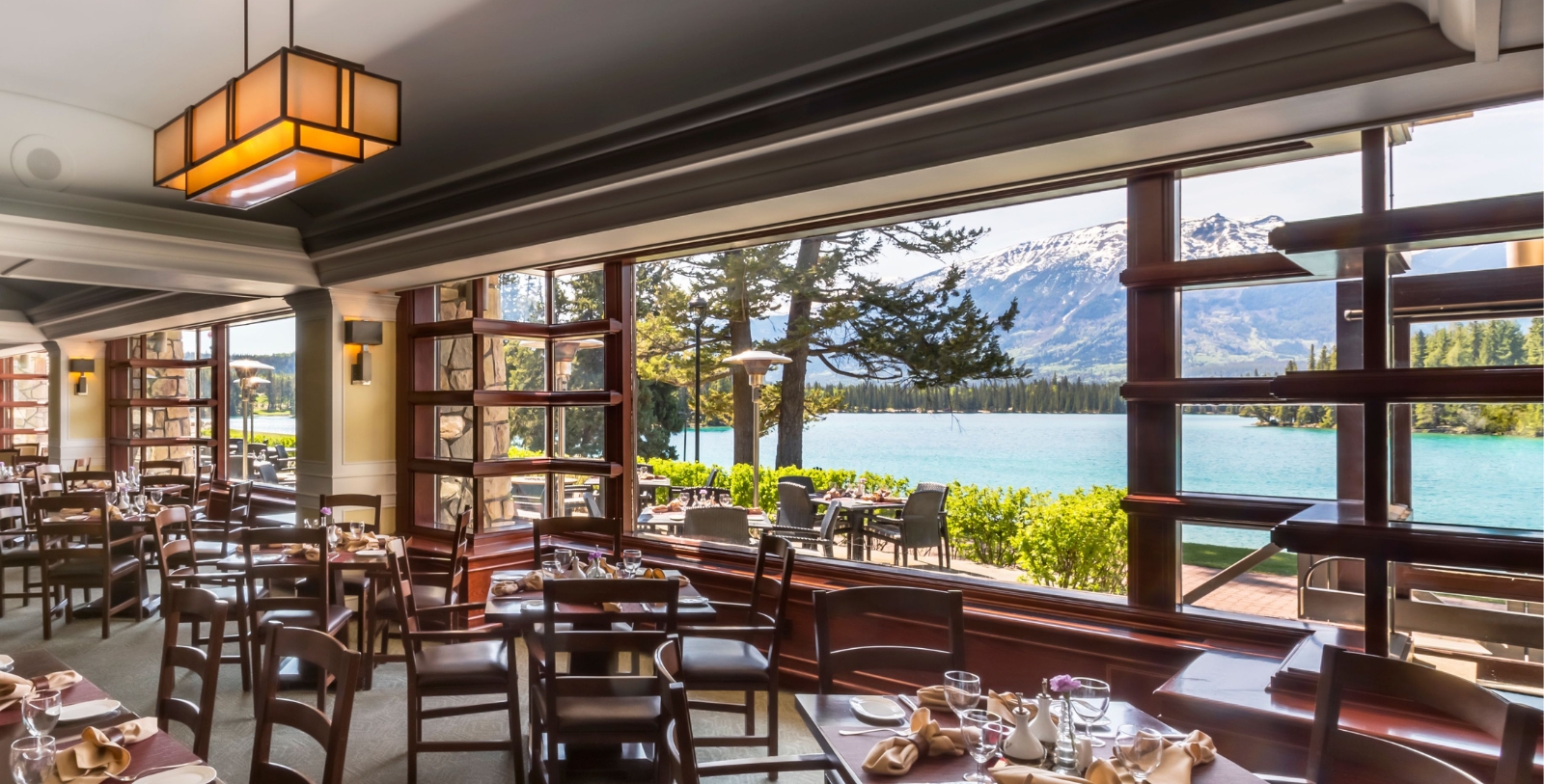 Image of Orso Trattoria, Fairmont Jasper Park Lodge, 1922, Member of Historic Hotels Worldwide, in Jasper, Alberta, Canada, Dining