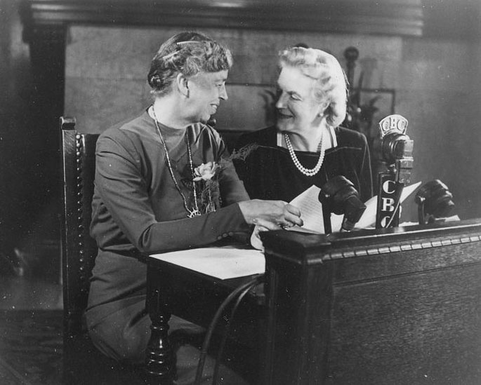 Eleanor Roosevelt and Clementine Churchill Chateau Frontenac 1944