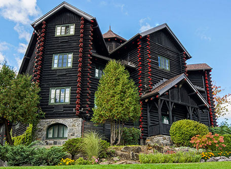 Image of Hotel Exterior, Fairmont Le Château Montebello, 1930, Member of Historic Hotels Worldwide, in Montebello, Quebec, Special Offers, Discounted Rates, Families, Romantic Escape, Honeymoons, Anniversaries, Reunions
