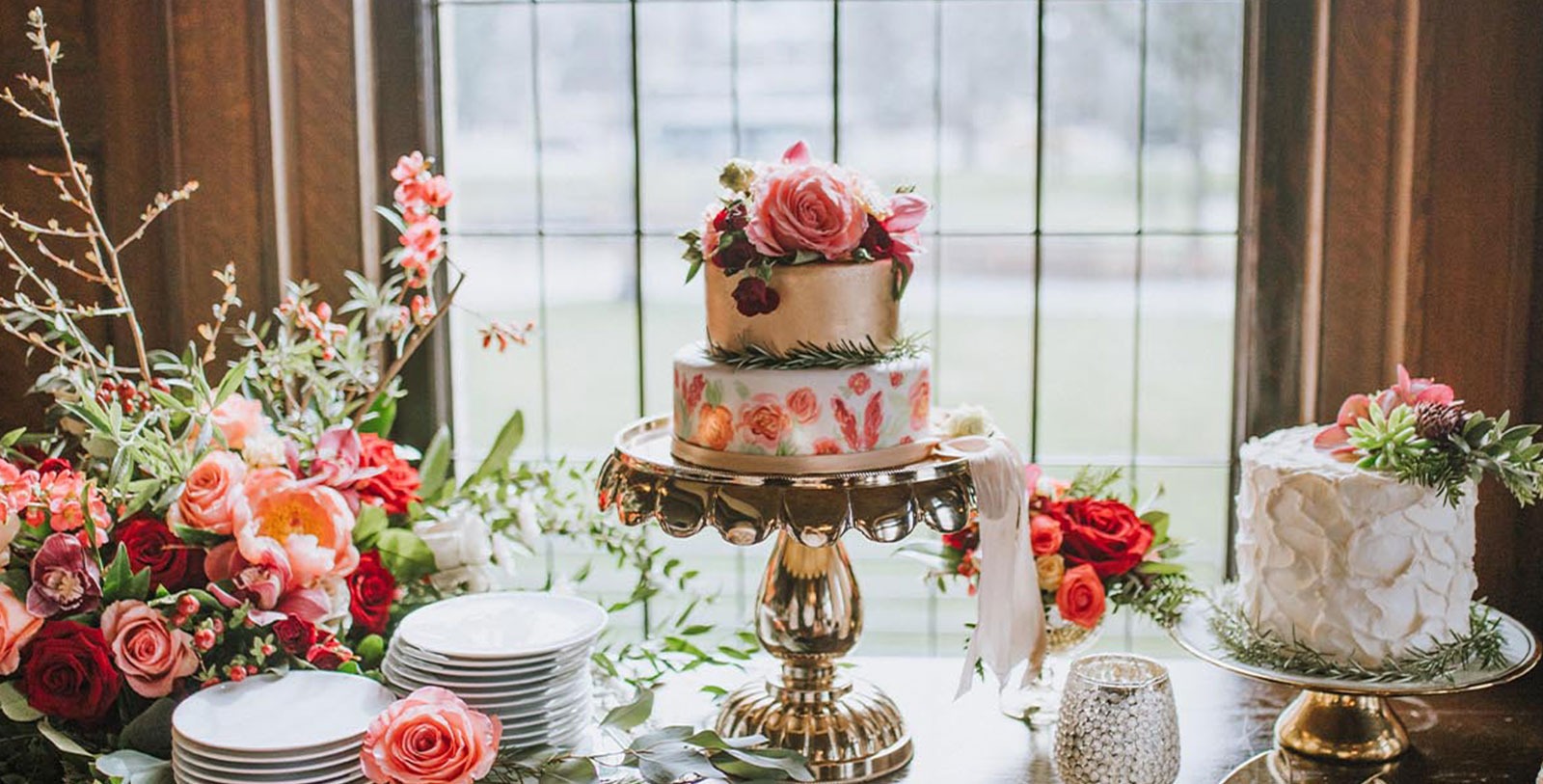 Image of Wedding Cake in the Library Room, Fairmont Empress, 1908, Member of Historic Hotels Worldwide, in Victoria, British Columbia, Canada, Weddings