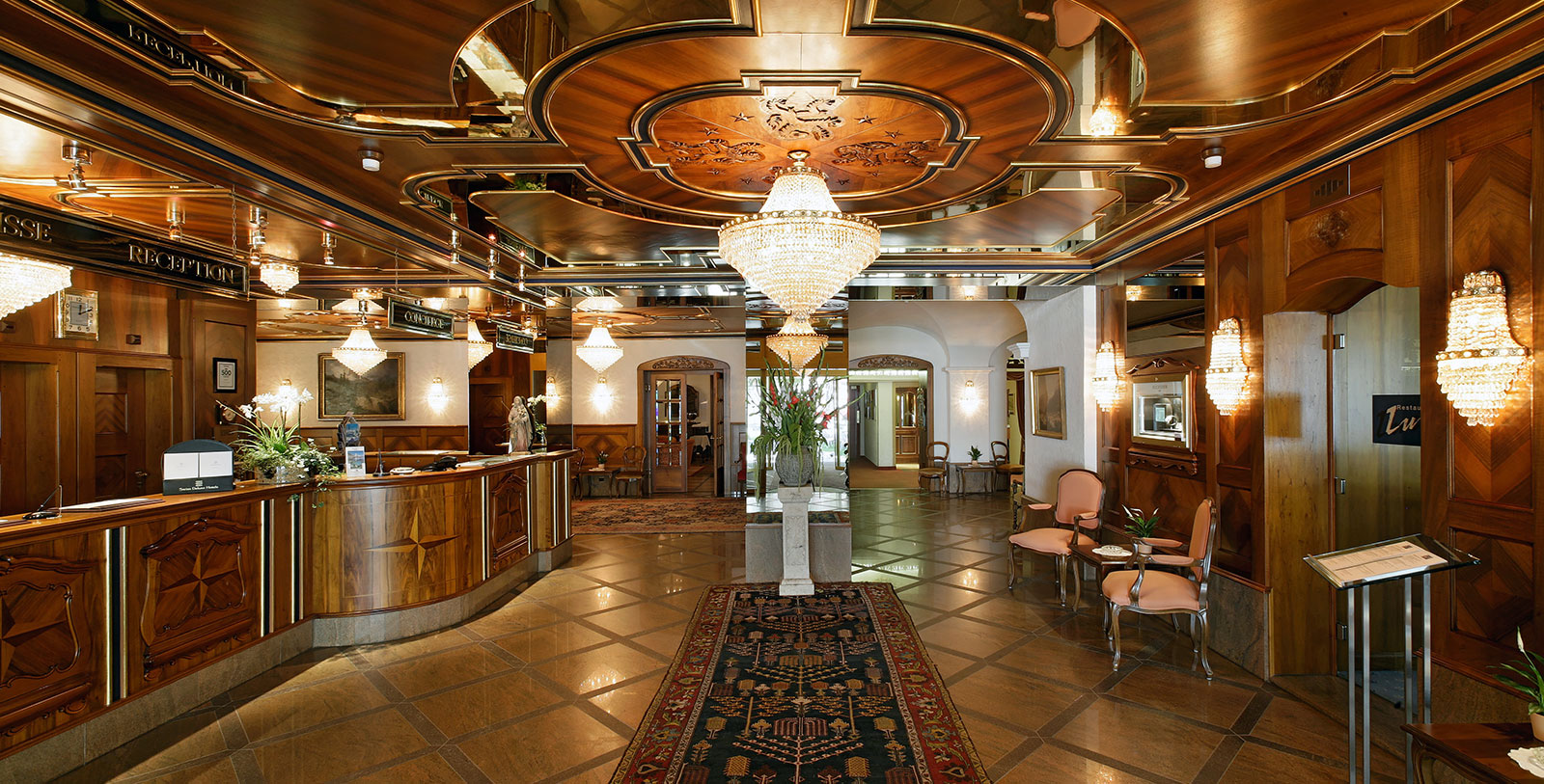 Image of Hotel Reception, Grand Hotel Zermatterhof, 1879, Member of Historic Hotels Worldwide, Zermatt, Switzerland, Request for Proposal