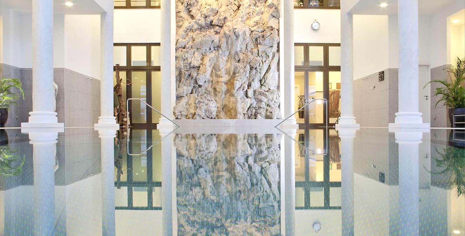 Explore the Cascate dell'Acquafraggia across the border in Italy.