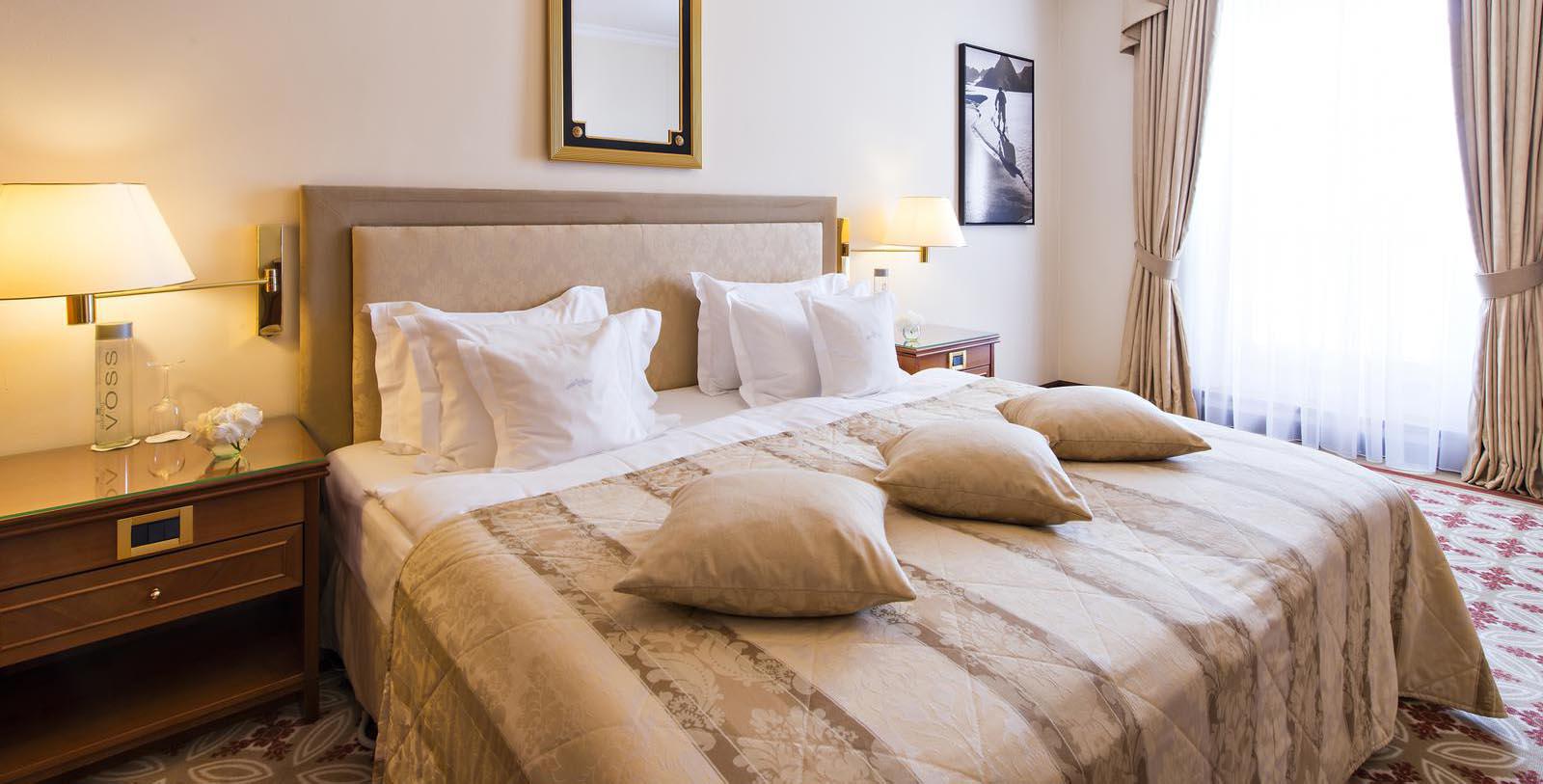 Image of Guestroom Interior Kempinski Grand Hotel des Bains St. Moritz, 1864, Member of Historic Hotels Worldwide, in St. Moritz, Switzerland, Accommodations