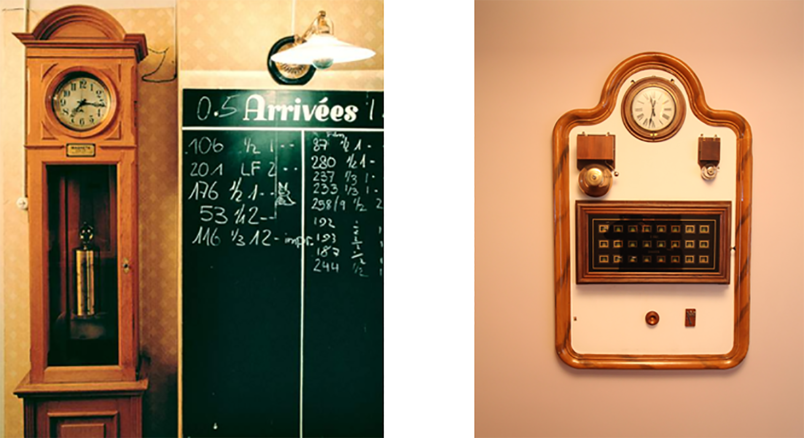 Magneta clock and secondary clock