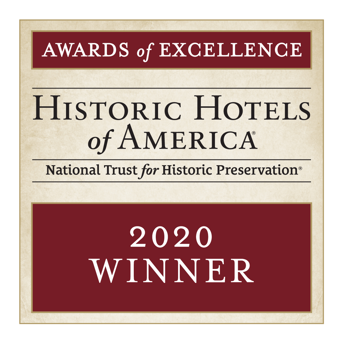 2020 Historic Hotels of America Awards of Excellence
