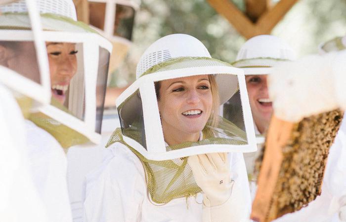 Bike riding through the grounds at Ojai Valley Inn in California.